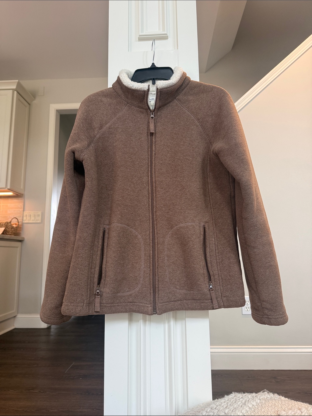 Telluride Clothing Co Women's Brown Full-Zip Sherpa Fleece Jacket M